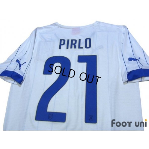 Photo4: Italy 2014 Away Shirt #21 Pirlo