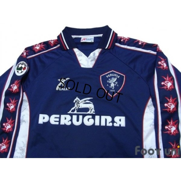 Photo3: Perugia 1999-2000 3RD Long Sleeve Shirt #7 Nakata Lega Calcio Patch/Badge