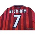 Photo4: England 1998 Away Long Sleeve Shirt #7 Beckham (4)