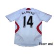 Photo2: Liverpool 2007-2008 Away Authentic Shirt #14 Alonso (2)