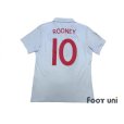 Photo2: England 2010 Home Shirt #10 Rooney South Africa FIFA World Cup 2010 Patch/Badge (2)