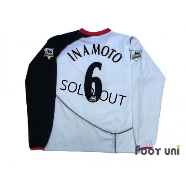 Photo2: Fulham 2003-2005 Home Long Sleeve Shirt #6 Inamoto Barclaycard Premiership Patch/Badge w/tags