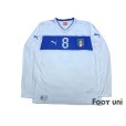 Photo1: Italy 2012 Away Long Sleeve Shirt #8 Marchisio (1)