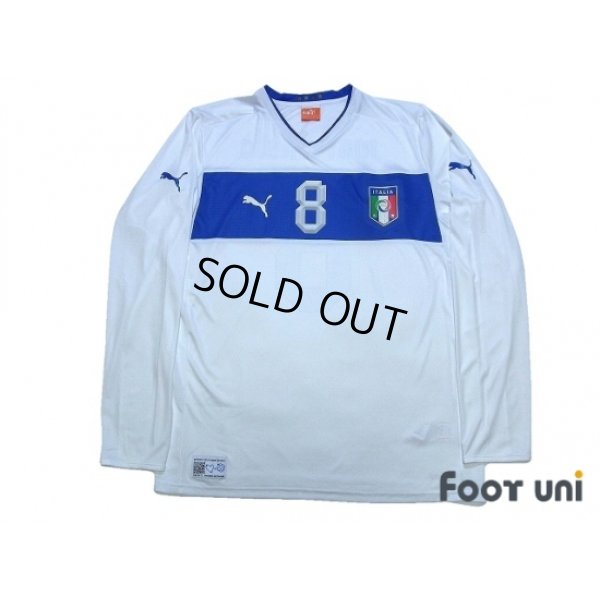 Photo1: Italy 2012 Away Long Sleeve Shirt #8 Marchisio