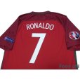 Photo4: Portugal Euro 2016 Home Shirt #7 Ronaldo UEFA Euro 2016 Patch/Badge Respect Patch/Badge w/tags