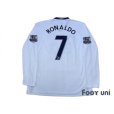 Photo2: Manchester United 2008-2009 Away Long Sleeve Shirt #7 Ronaldo w/tags (2)