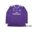 Photo1: Real Madrid 2016-2017 Away Long Sleeve Shirt #7 Ronaldo w/tags (1)