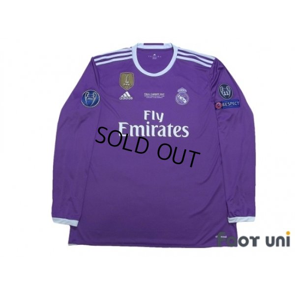 Photo1: Real Madrid 2016-2017 Away Long Sleeve Shirt #7 Ronaldo w/tags