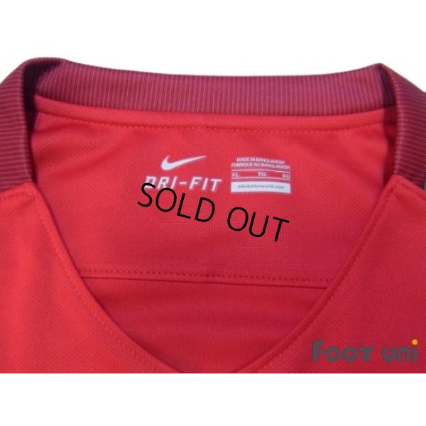 Photo5: Portugal Euro 2016 Home Shirt #7 Ronaldo UEFA Euro 2016 Patch/Badge Respect Patch/Badge w/tags