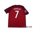 Photo2: Portugal Euro 2016 Home Shirt #7 Ronaldo UEFA Euro 2016 Patch/Badge Respect Patch/Badge w/tags (2)