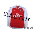 Arsenal 2015-2016 Home Long Sleeve Shirt #24 Bellerin