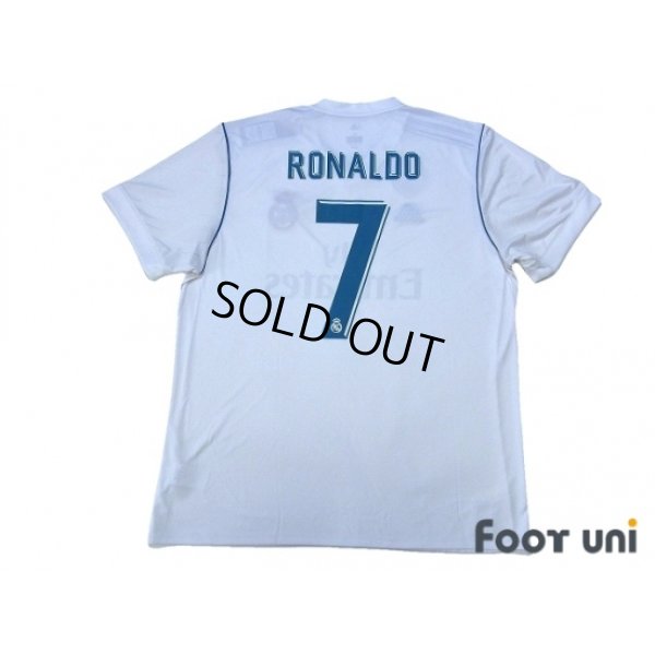 Photo2: Real Madrid 2017-2018 Home Shirt #7 Ronaldo w/tags