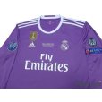 Photo3: Real Madrid 2016-2017 Away Long Sleeve Shirt #7 Ronaldo w/tags (3)