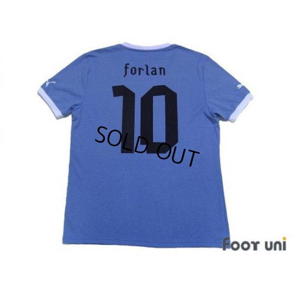 Photo2: Uruguay 2013 Home #10 Forlan Shirt and Shorts Set