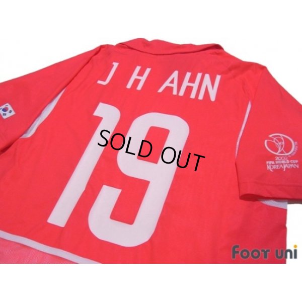 Photo4: Korea 2002 Home Authentic Shirt #19 Ahn Jung-Hwan