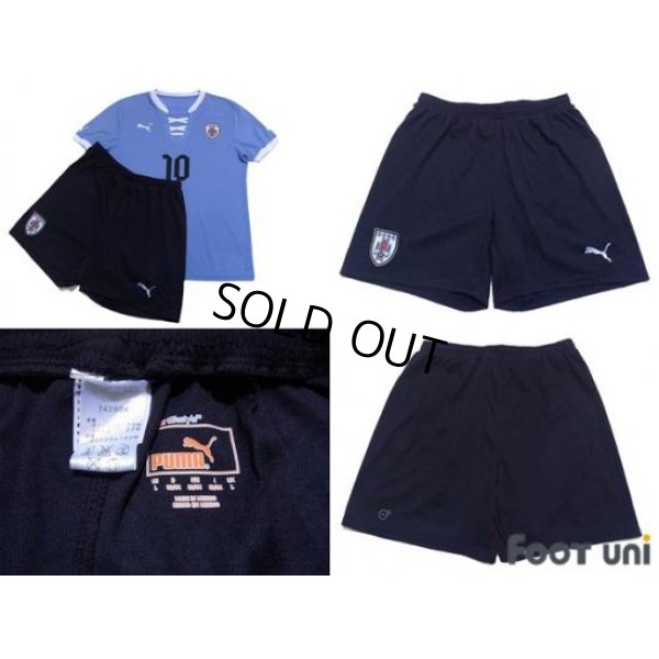 Photo4: Uruguay 2013 Home #10 Forlan Shirt and Shorts Set