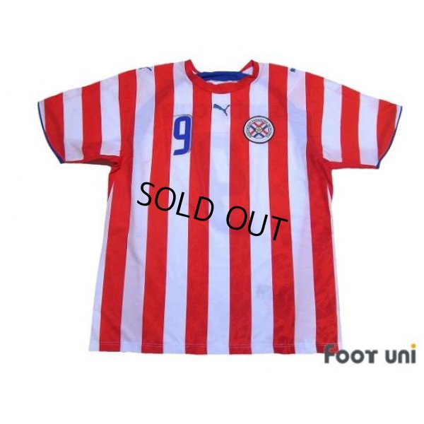 Photo1: Paraguay 2006 Home Shirt #9 Santa Cruz