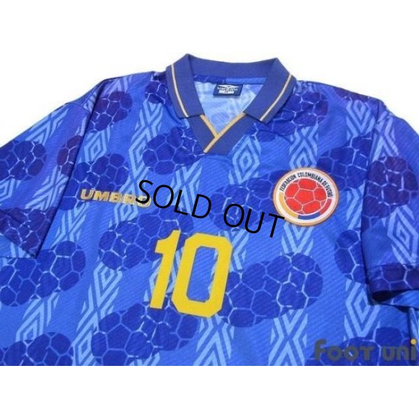 Photo3: Colombia 1994 Away Shirt #10 Valderrama
