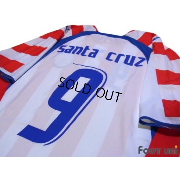 Photo3: Paraguay 2006 Home Shirt #9 Santa Cruz