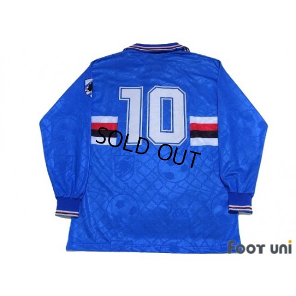 Photo2: Sampdoria 1994-1995 Home Long Sleeve Shirt #10