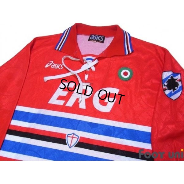 Photo3: Sampdoria 1994-1995 Away Long Sleeve Shirt Coppa Italia Patch/Badge