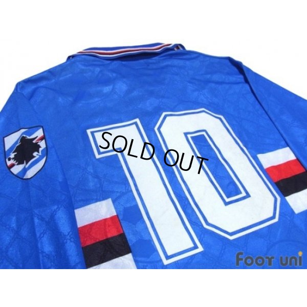 Photo3: Sampdoria 1994-1995 Home Long Sleeve Shirt #10