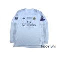 Photo1: Real Madrid 2015-2016 Home Long Sleeve Shirt #7 Ronaldo w/tags (1)