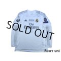 Real Madrid 2015-2016 Home Long Sleeve Shirt #7 Ronaldo w/tags