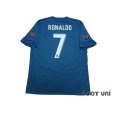 Photo2: Real Madrid 2017-2018 3rd Shirt #7 Ronaldo UEFA Champions League Trophy Patch/Badge-12 (2)