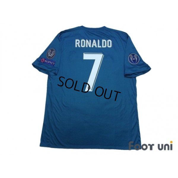 Photo2: Real Madrid 2017-2018 3rd Shirt #7 Ronaldo UEFA Champions League Trophy Patch/Badge-12