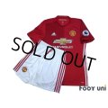 Manchester United 2016-2017 Home Authentic Shirt and Shorts Set #9 Ibrahimovic Premier League Patch/Badge