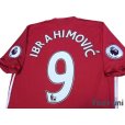 Photo4: Manchester United 2016-2017 Home Authentic Shirt and Shorts Set #9 Ibrahimovic Premier League Patch/Badge