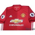 Photo3: Manchester United 2016-2017 Home Authentic Shirt and Shorts Set #9 Ibrahimovic Premier League Patch/Badge