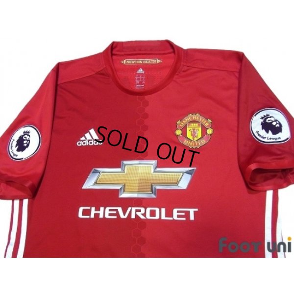 Photo3: Manchester United 2016-2017 Home Authentic Shirt and Shorts Set #9 Ibrahimovic Premier League Patch/Badge
