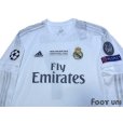 Photo3: Real Madrid 2015-2016 Home Long Sleeve Shirt #7 Ronaldo w/tags (3)