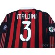 Photo4: AC Milan 2009-2010 Home Player Long Sleeve Shirt #3 Maldini w/tags (4)