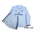 Photo1: Real Madrid 2016-2017 Home Long Sleeve Shirt and Shorts Set #7 Ronaldo LFP Patch/Badge (1)