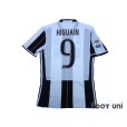 Photo2: Juventus 2016-2017 Home Authentic Shirt  #9 Higuain Serie A Tim Patch/Badge (2)