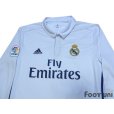 Photo4: Real Madrid 2016-2017 Home Long Sleeve Shirt and Shorts Set #7 Ronaldo LFP Patch/Badge
