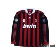 Photo1: AC Milan 2009-2010 Home Player Long Sleeve Shirt #3 Maldini w/tags (1)