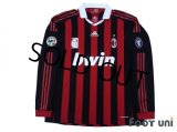 AC Milan 2009-2010 Home Player Long Sleeve Shirt #3 Maldini w/tags