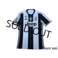 Juventus 2016-2017 Home Authentic Shirt  #9 Higuain Serie A Tim Patch/Badge