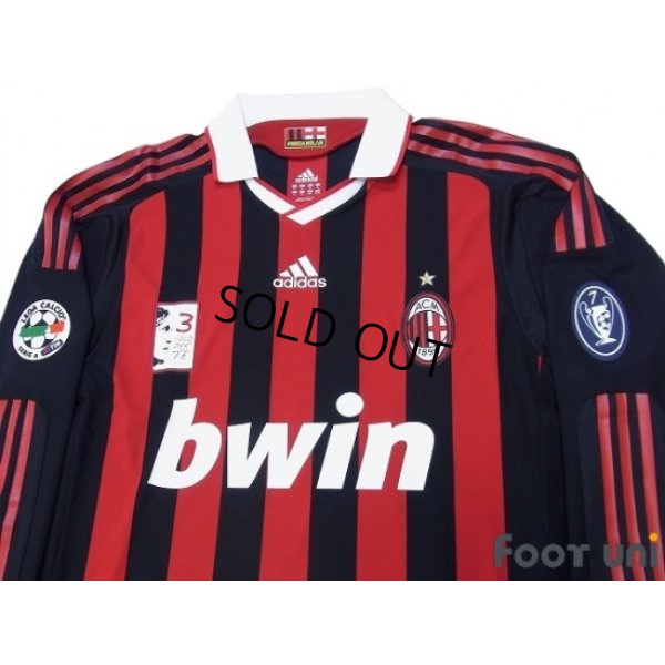 Photo3: AC Milan 2009-2010 Home Player Long Sleeve Shirt #3 Maldini w/tags