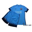 Photo1: FC Barcelona 2015-2016 3rd Authentic Shirt and Shorts Set #10 Messi (1)