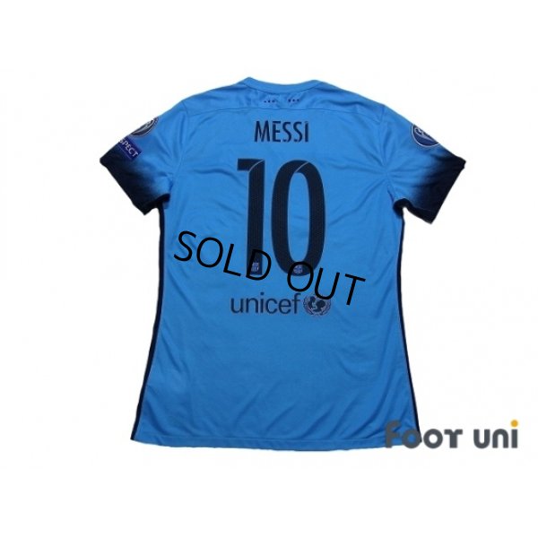 Photo2: FC Barcelona 2015-2016 3rd Authentic Shirt and Shorts Set #10 Messi