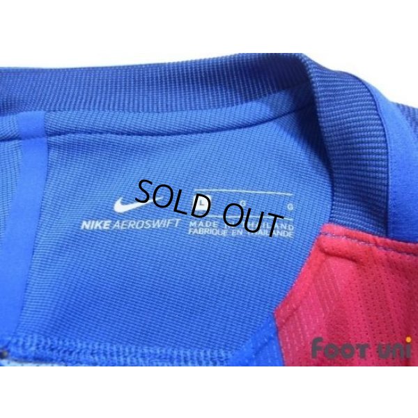 Photo5: FC Barcelona 2016-2017 Home Authentic Shirt and Shorts Set #10 Messi La Liga Patch/Badge