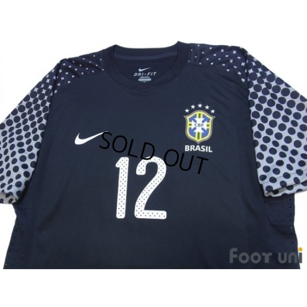 Photo3: Brazil 2010 GK Player Shirt #12 Gomes