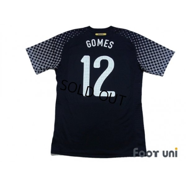 Photo2: Brazil 2010 GK Player Shirt #12 Gomes