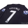 Photo4: Aston Villa 2007-2008 3rd Authentic Long Sleeve Shirt #7 Ashley Young (4)
