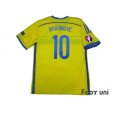 Photo2: Sweden 2014 Home Shirt #10 Ibrahimovic w/tags (2)